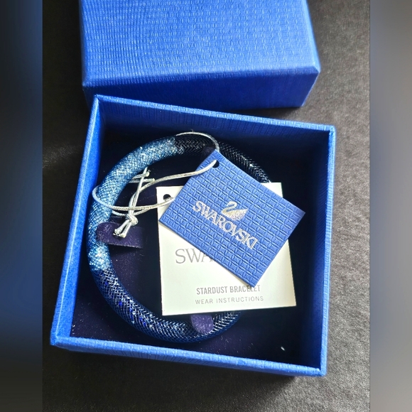 Brand new Swarovski blue gradient Stardust bracelet with tags Christmas gift - Picture 3 of 8
